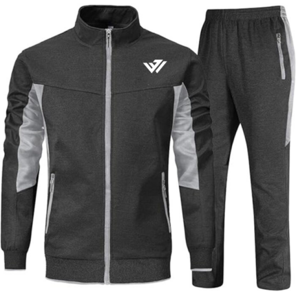 Mens Charcoal Fleece Tracksuit Wholesale Manufacturer JACX Wears