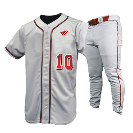 Custom Grey Baseball Uniforms