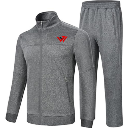 Mens Heather Grey Fleece Tracksuit Wholesale Manufacturer JACX Wears