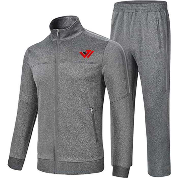 Men's Heather Grey Fleece Tracksuit Mens Heather Grey Fleece Tracksuit Wholesale Manufacturer JACX Wears