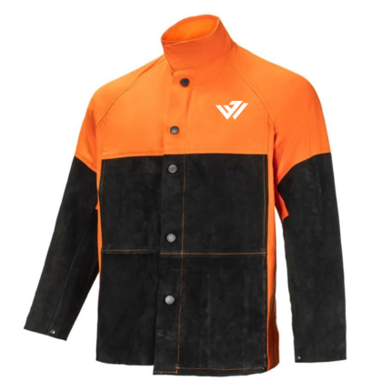 Heavy-duty orange and black split