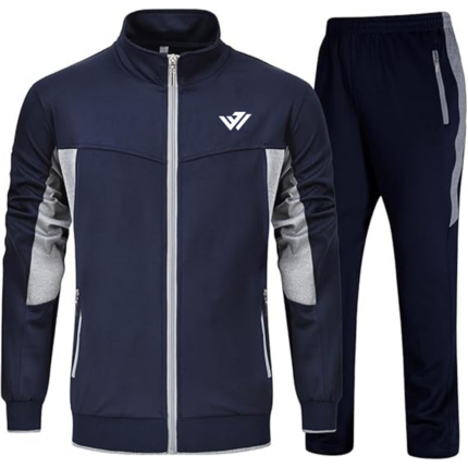 Mens Navy Fleece Tracksuit Wholesale Manufacturer JACX Wears