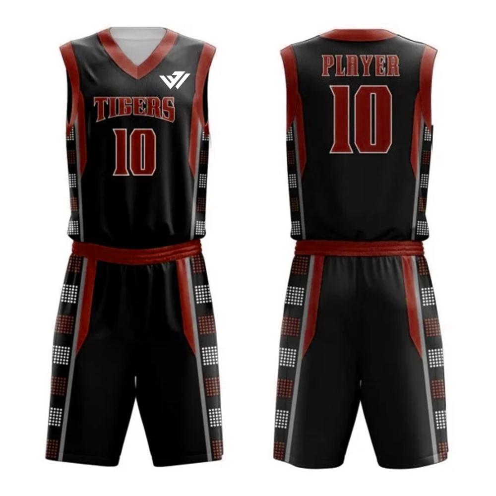 Custom Tigers Basketball Uniform Set Custom Tigers Basketball Uniform Set