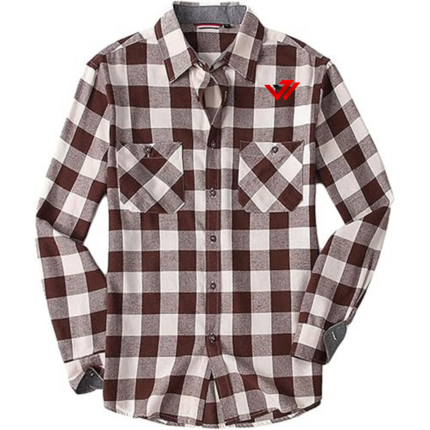 Custom Men's Brown Plaid Flannel Shirt Manufacturer | JACX Wears