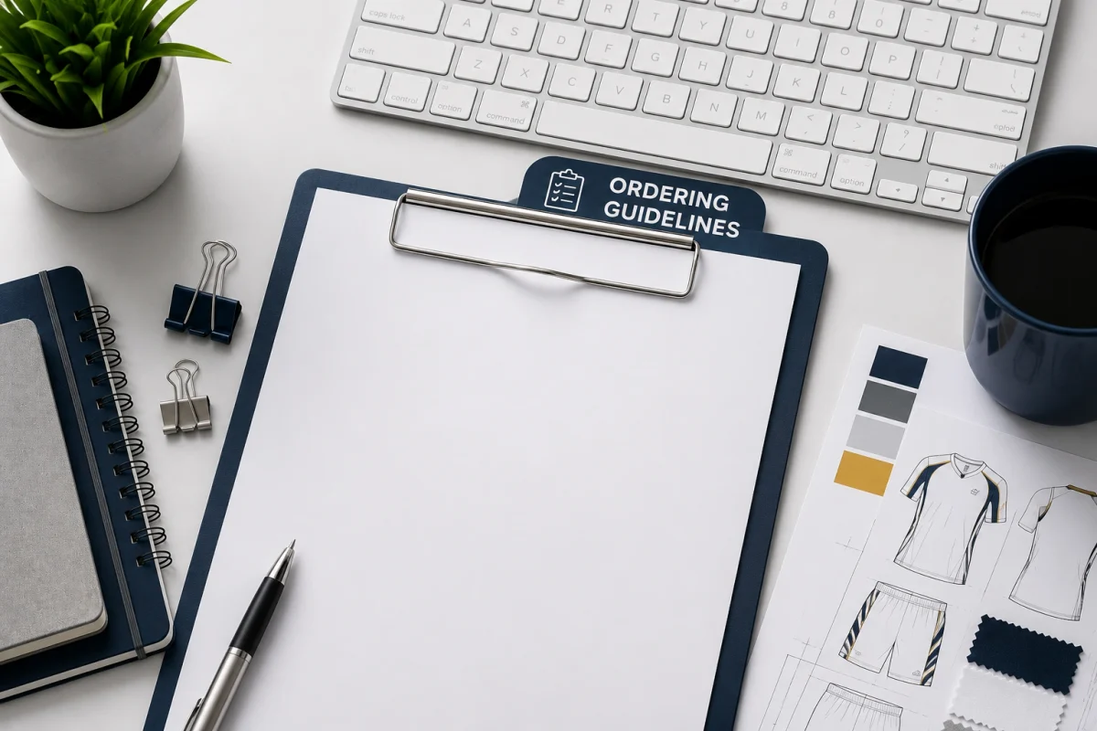 How It Works & Ordering Guidelines | Custom Sportswear | JACX Wears